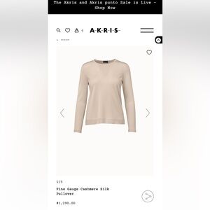 Akris silk and cashmere pullover mint condition